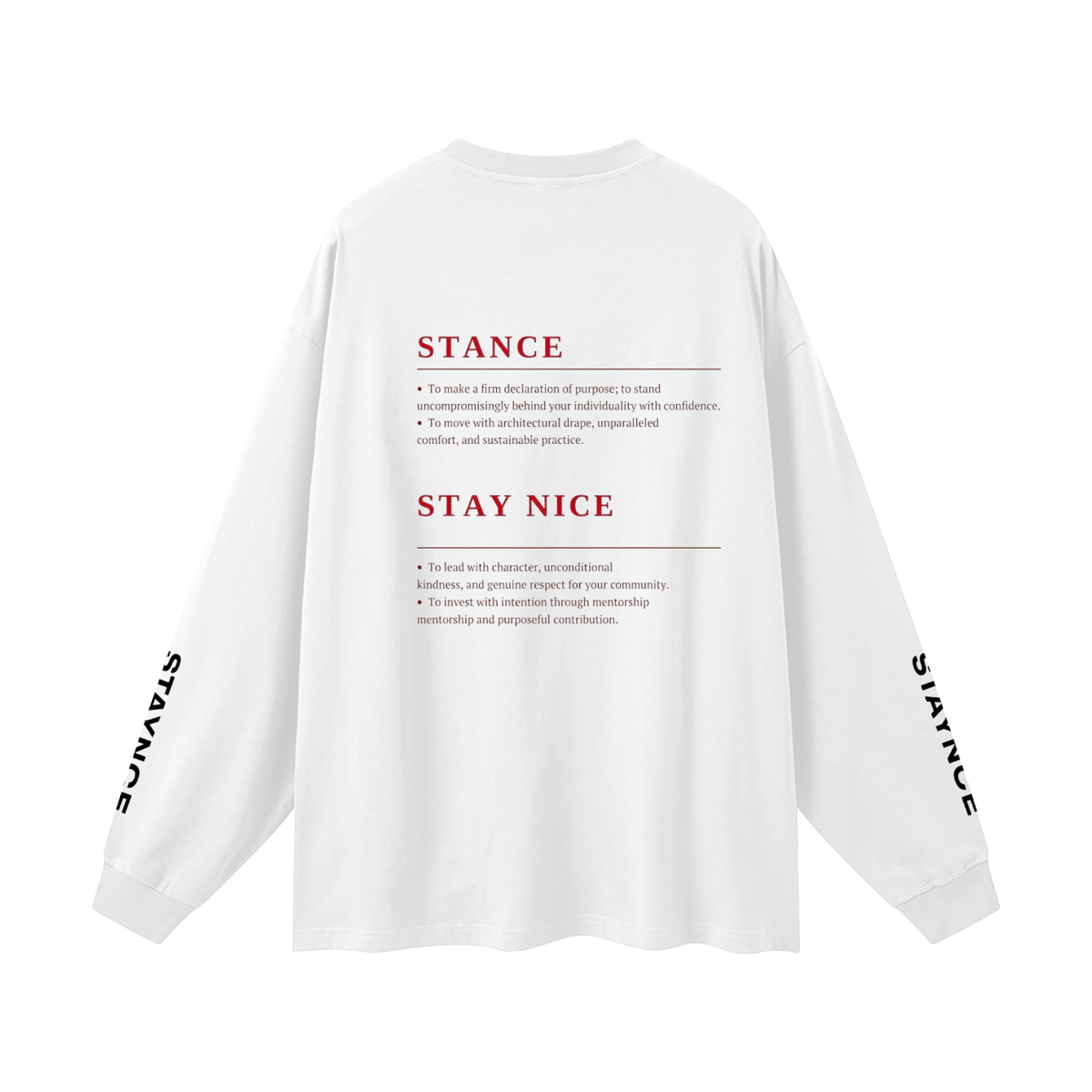 Oversized Unisex Long Sleeve T-Shirt
