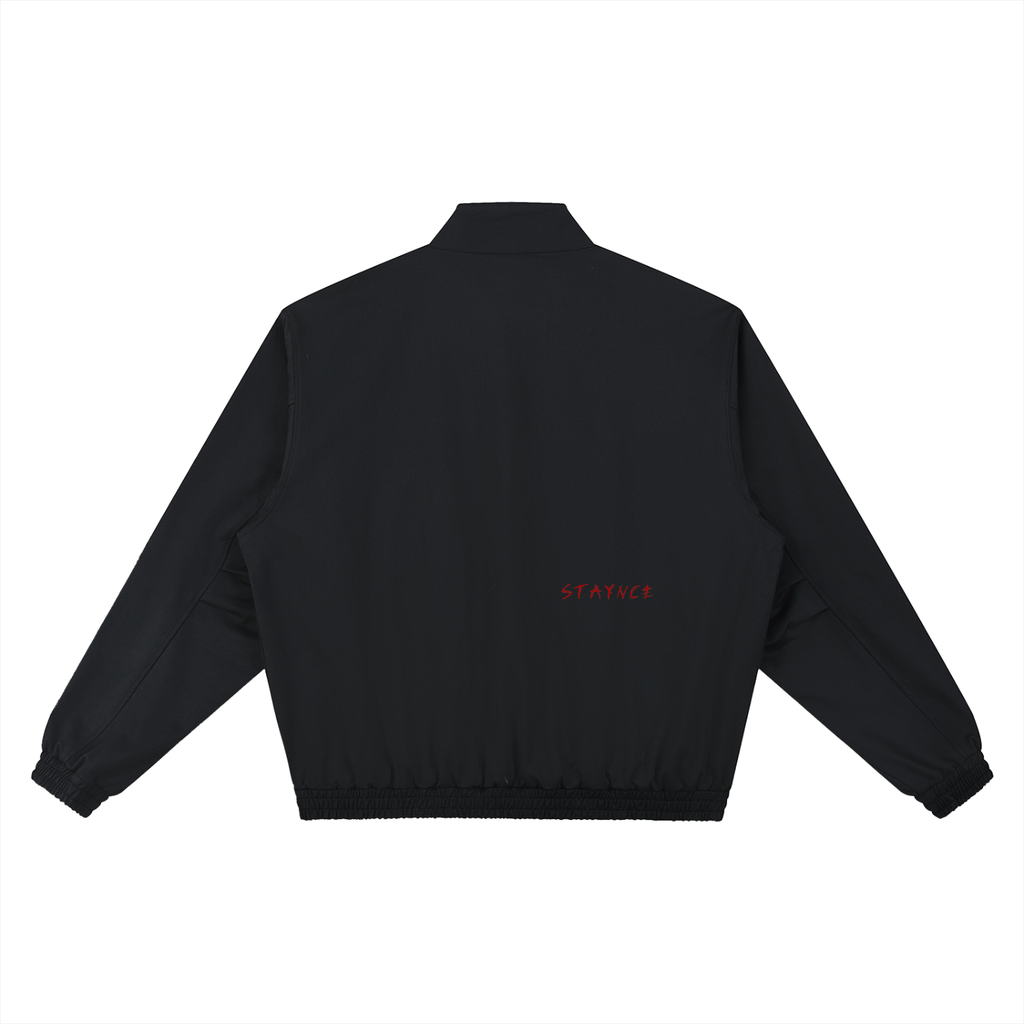 Stand Collar Bomber Jacket "Members Only"