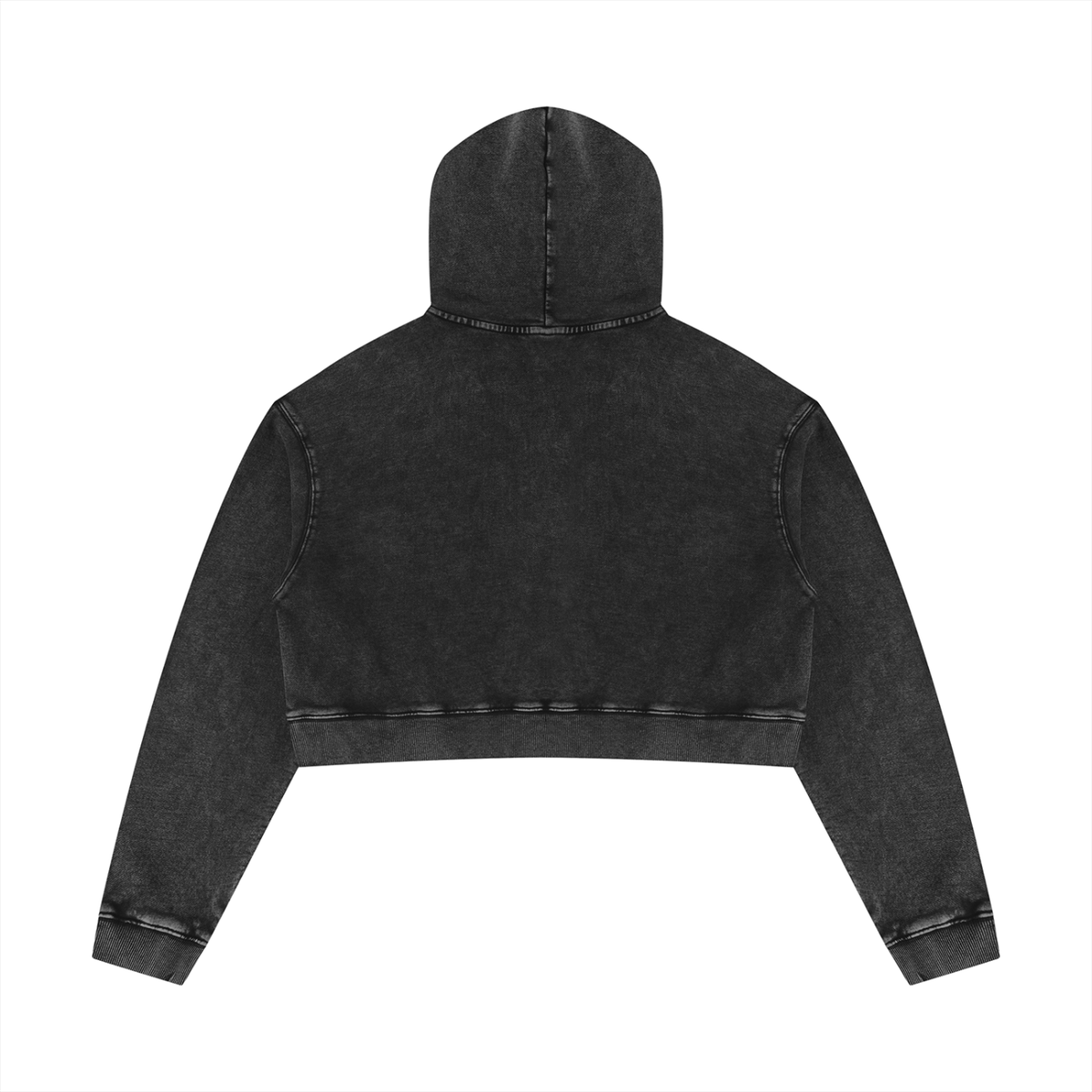 Women’s Mineral Washed Crop Hoodie "Plan Jane? No logo