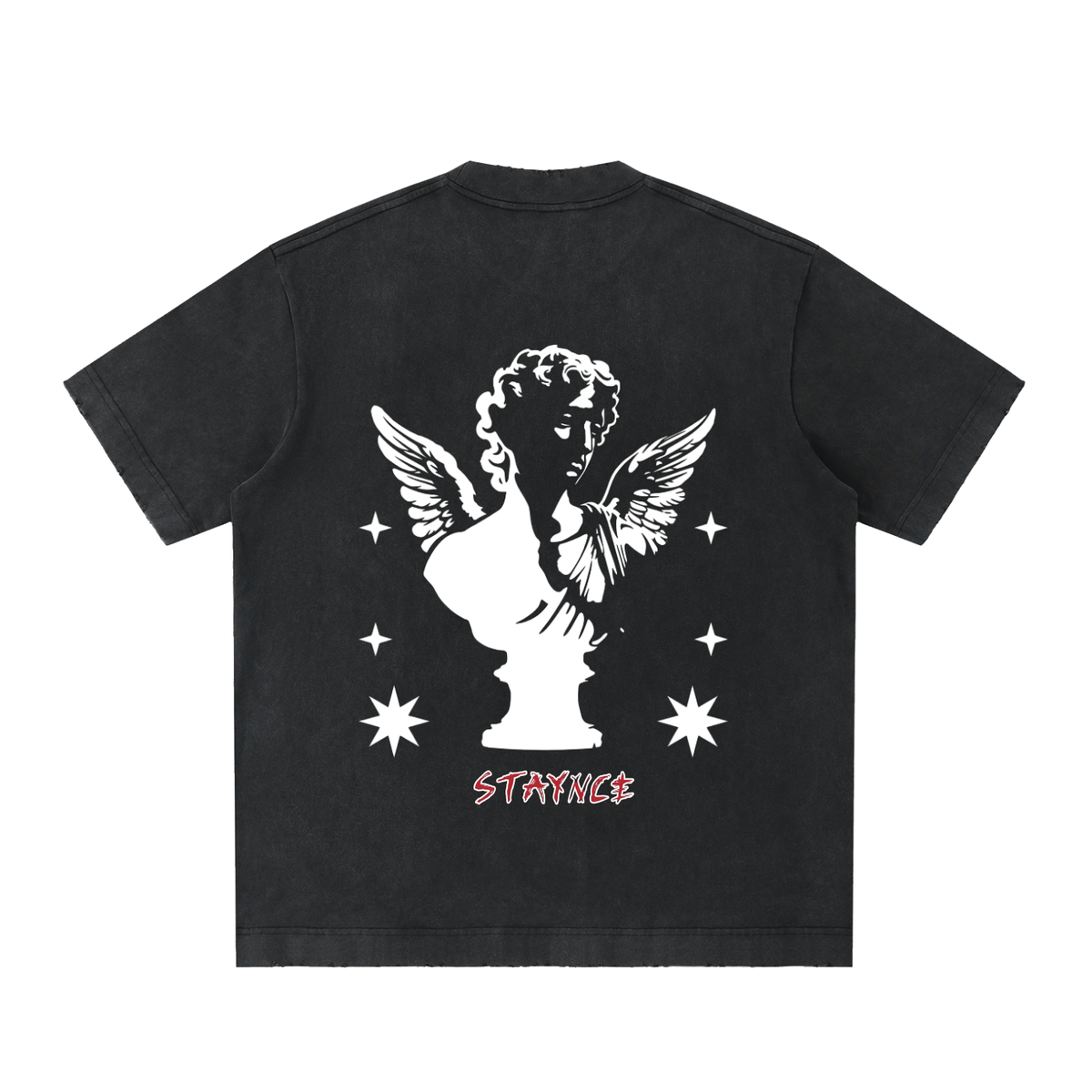 Heavyweight Vintage Washed Frayed T-Shirt