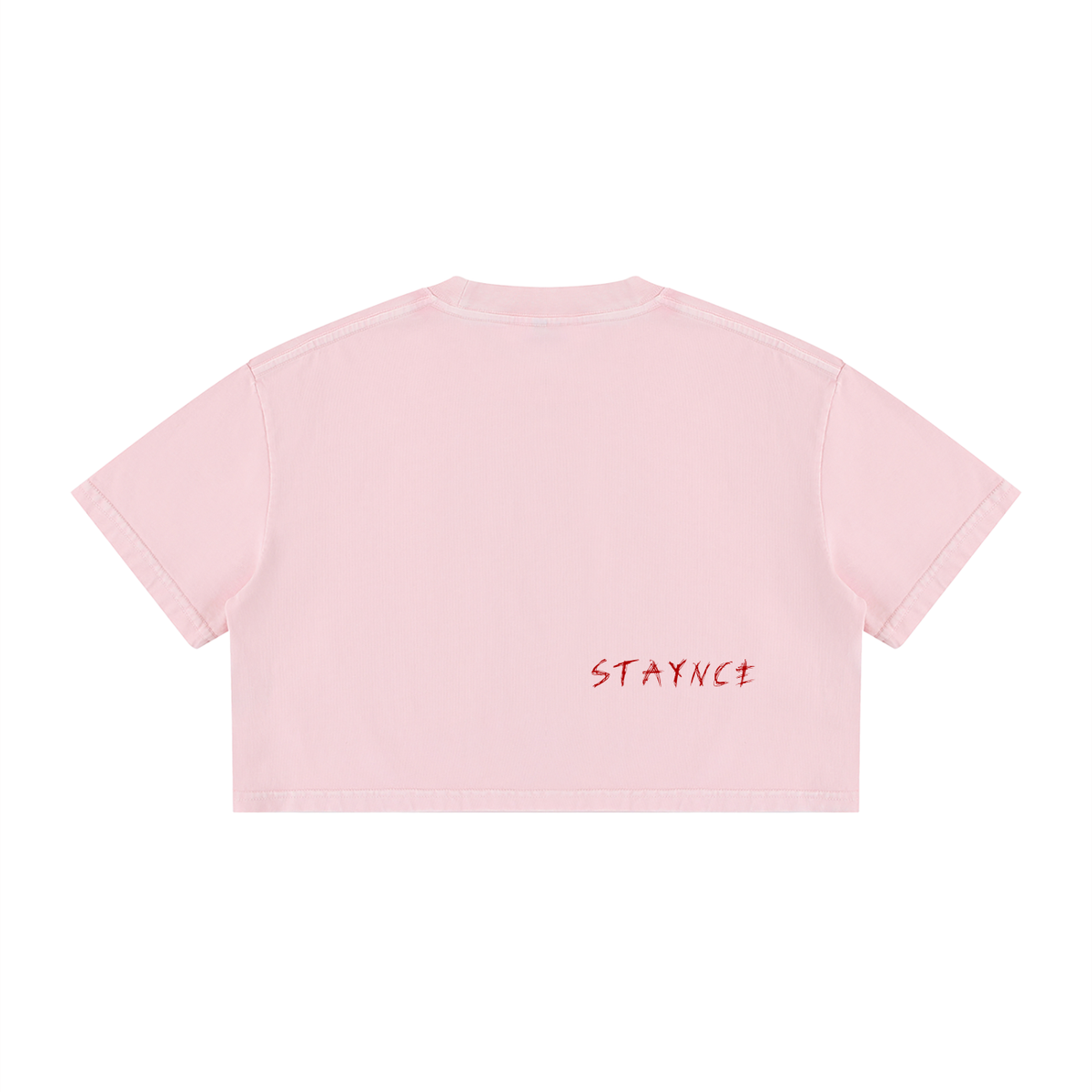 Women's Mineral Wash Cotton Crop T-Shirt  "Cropped and Hot!"