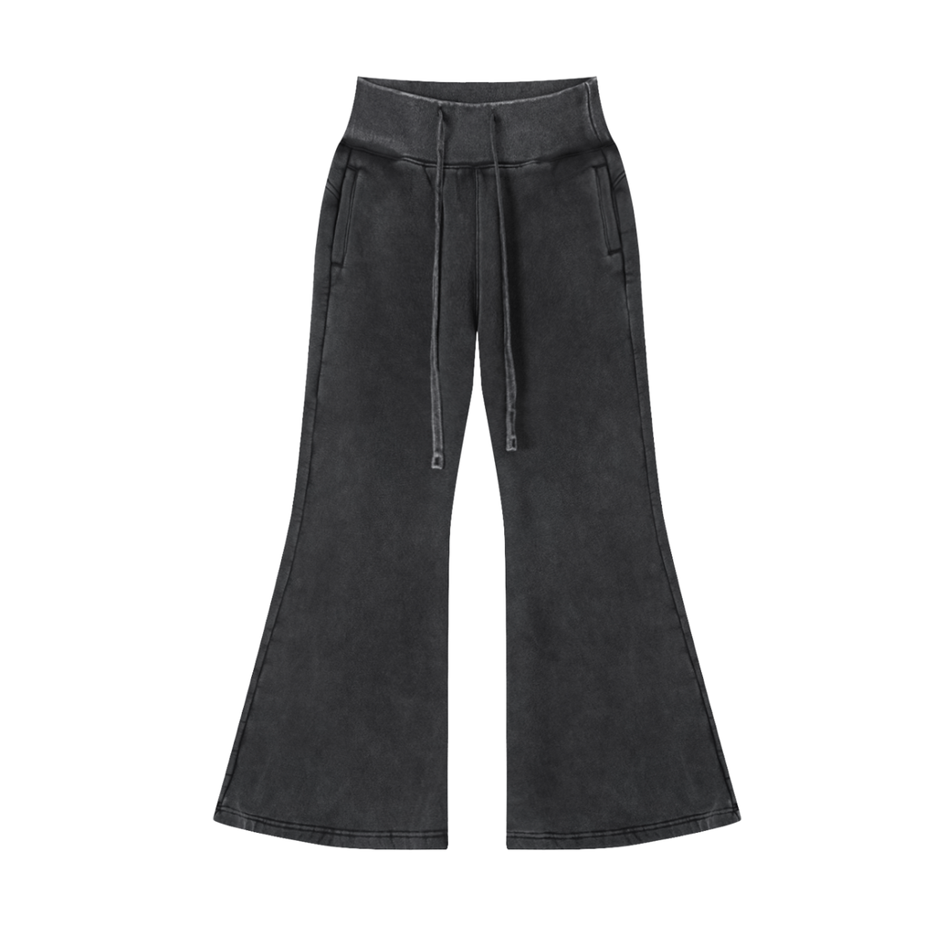 Women's Vintage Washed Flared Fleece Pants Limited