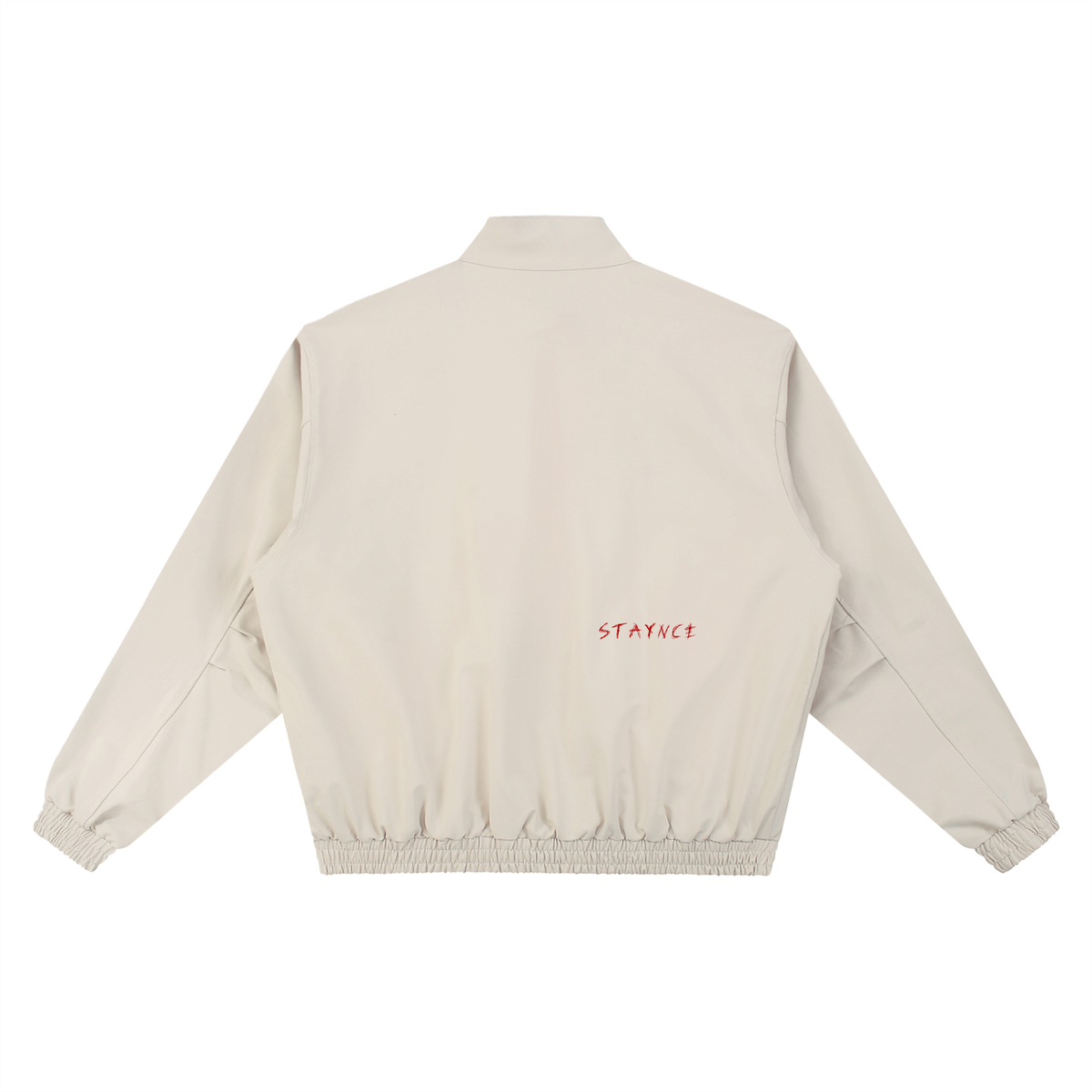 Stand Collar Bomber Jacket "Members Only"