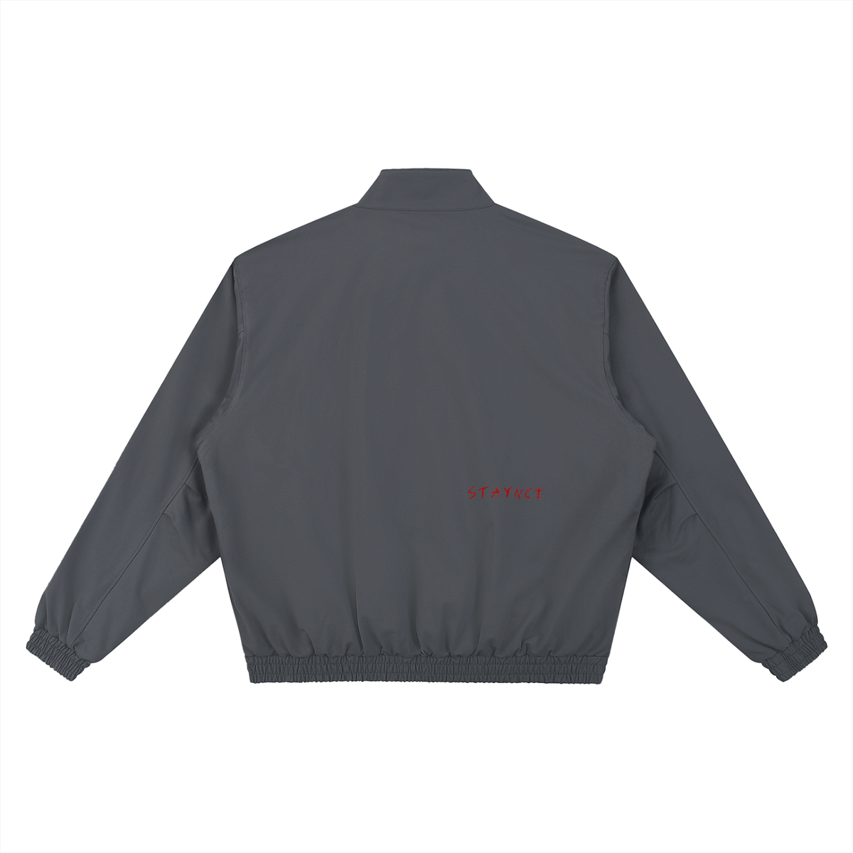 Stand Collar Bomber Jacket "Members Only"