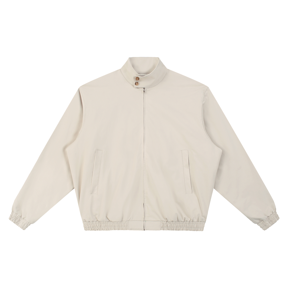 Stand Collar Bomber Jacket "Members Only"