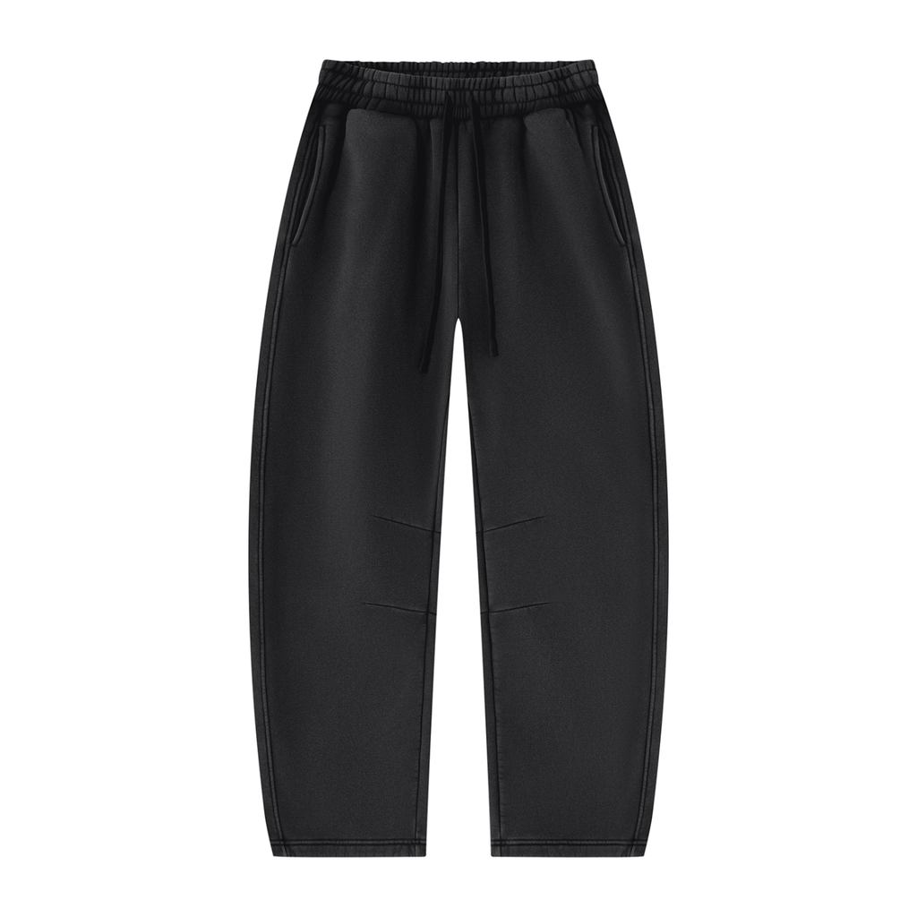 Unisex Vintage Wash Barrel Leg Fleece Sweatpants "Plain Jaine"