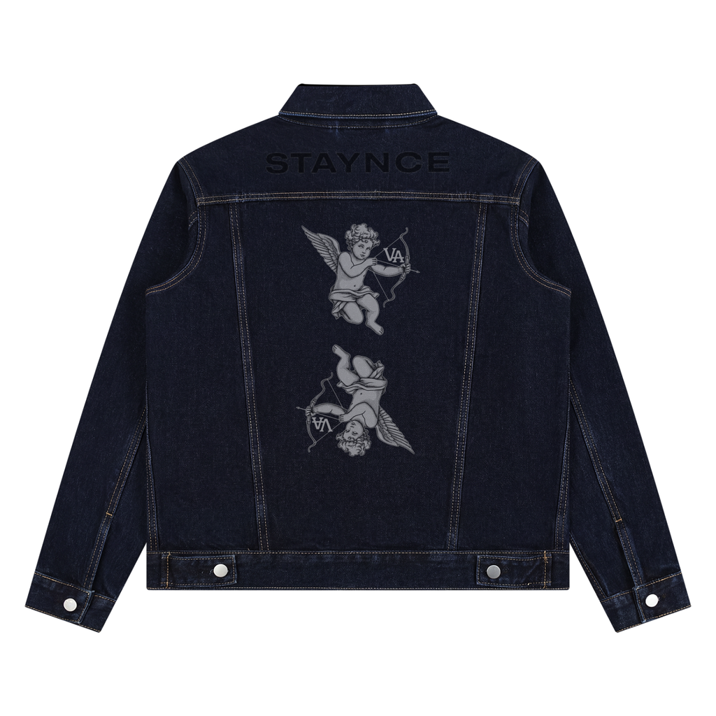 Unisex Vintage Wash Denim Jacket