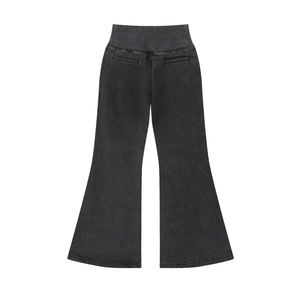 Women's Vintage Washed Flared Fleece Pants Limited