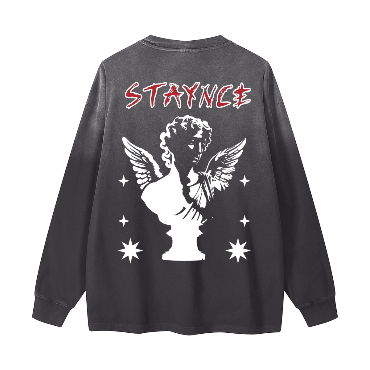 Gradient Washed Long Sleeve T-Shirt