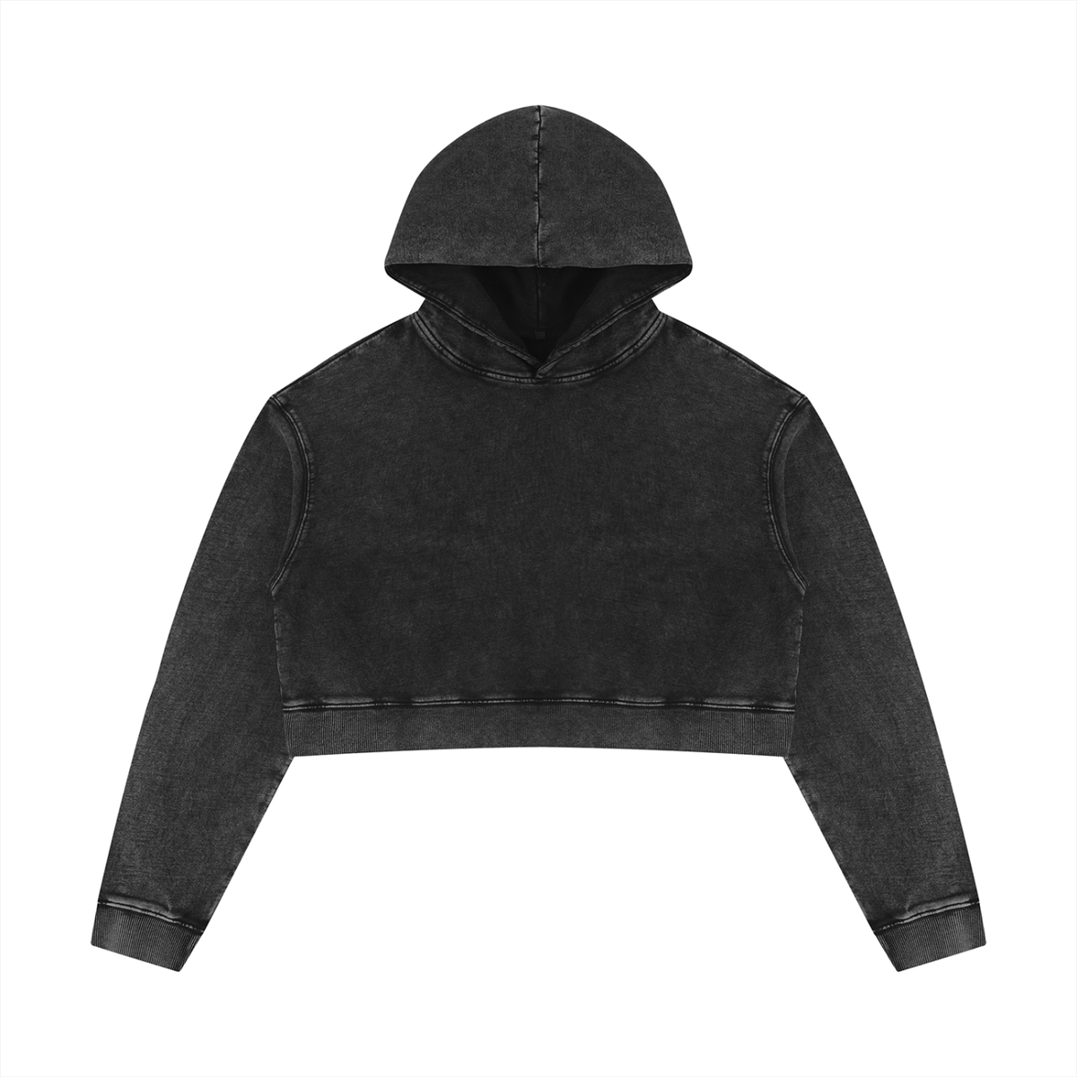 Women’s Mineral Washed Crop Hoodie "Plan Jane? No logo