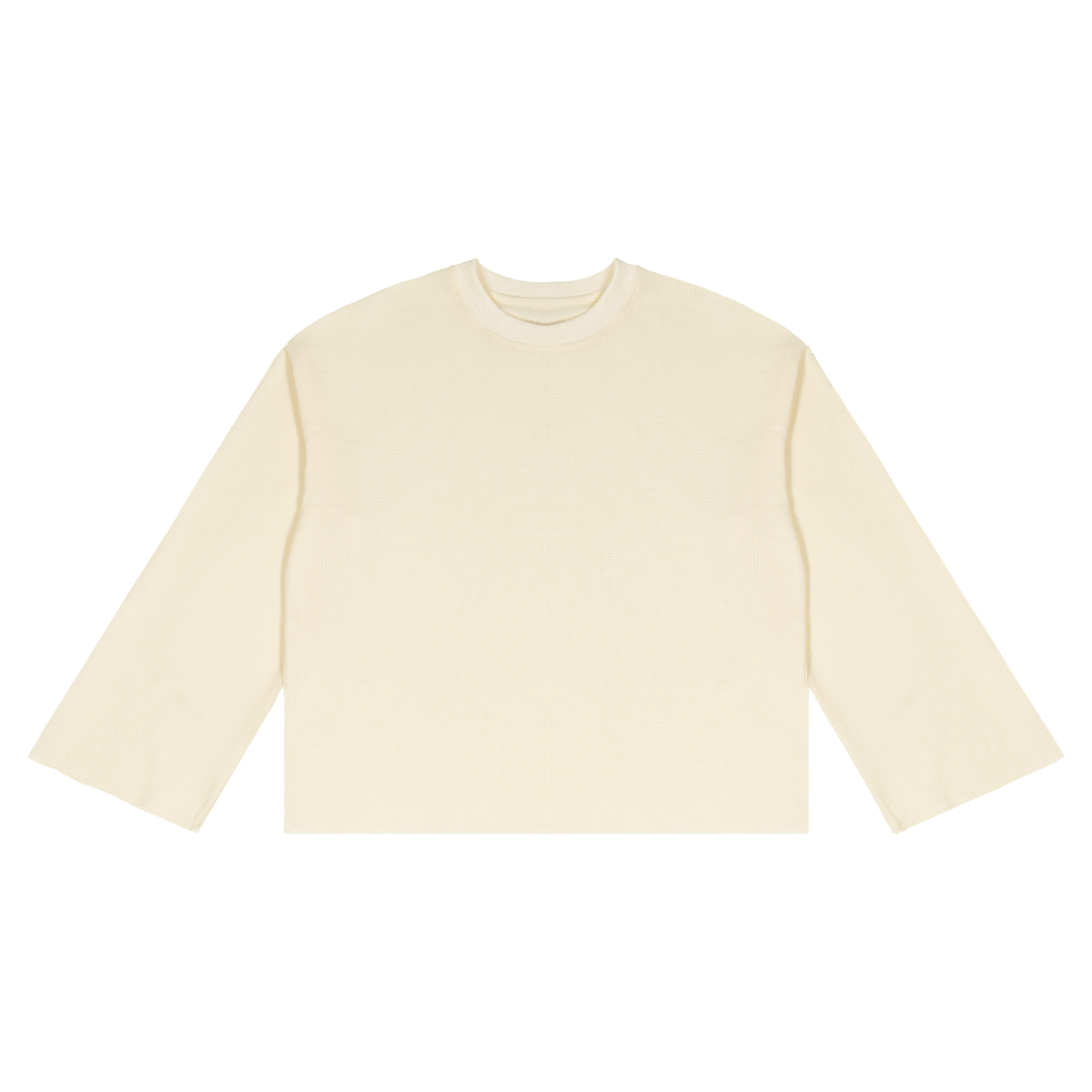 Unisex Waffle Raw Edge T-Shirt