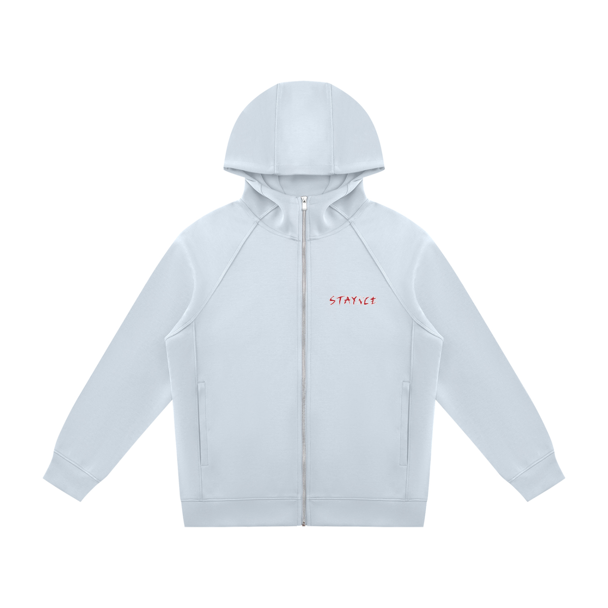 Unisex Raglan Full Zip Hoodie