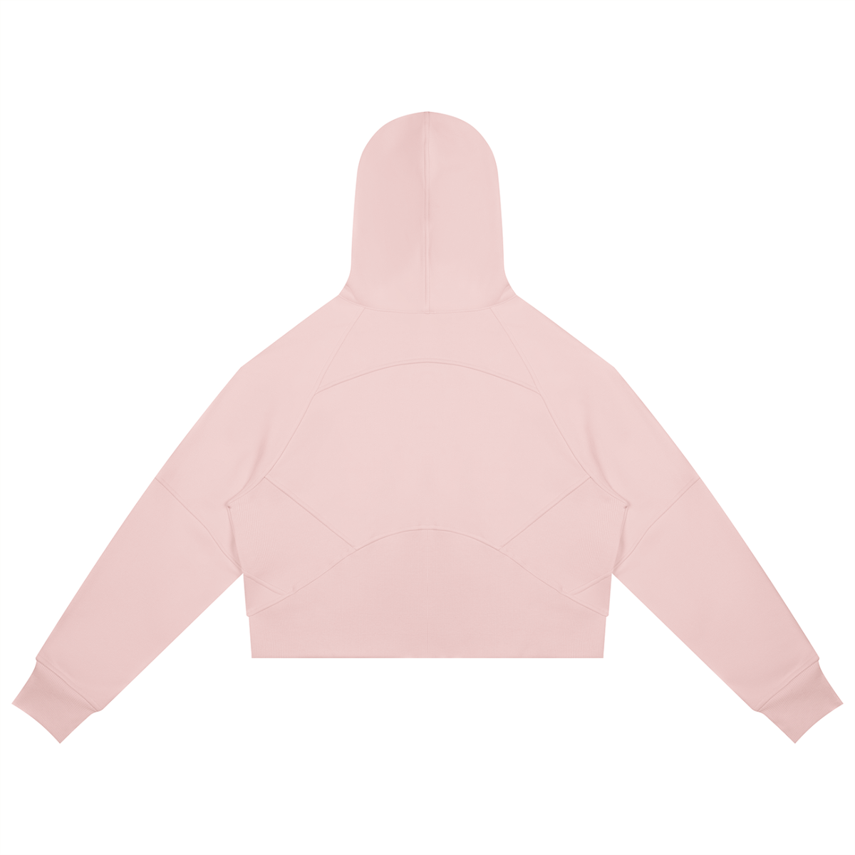 Womens Cropped Zip-Through Hoodie