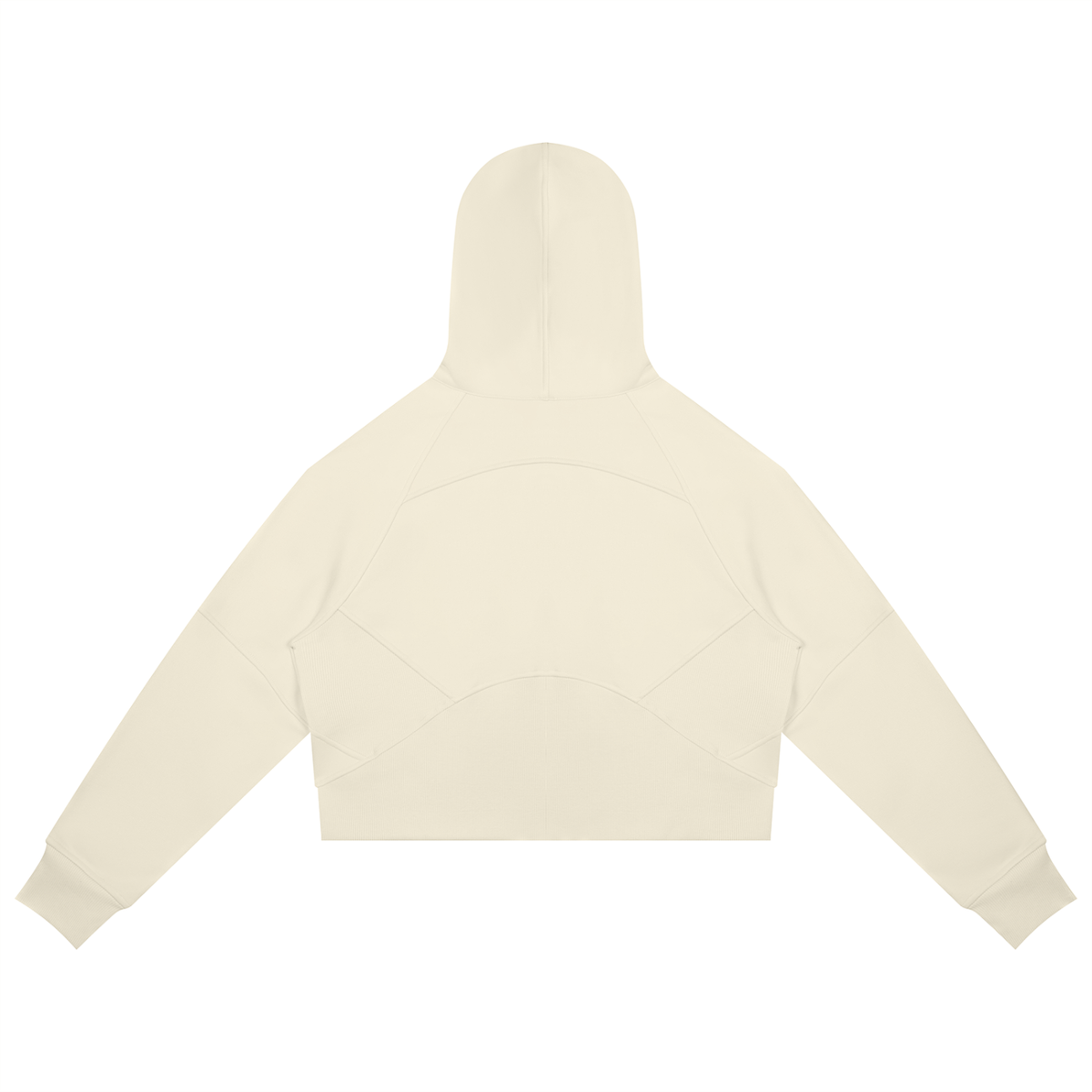 Womens Cropped Zip-Through Hoodie