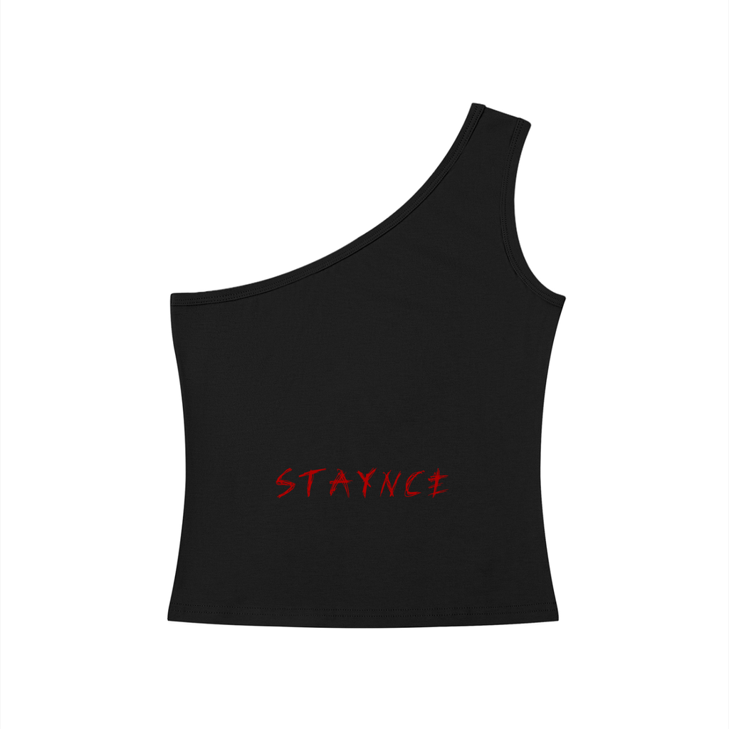 Women's One-Shoulder Crop Tank Top
