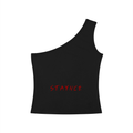 Women's One-Shoulder Crop Tank Top