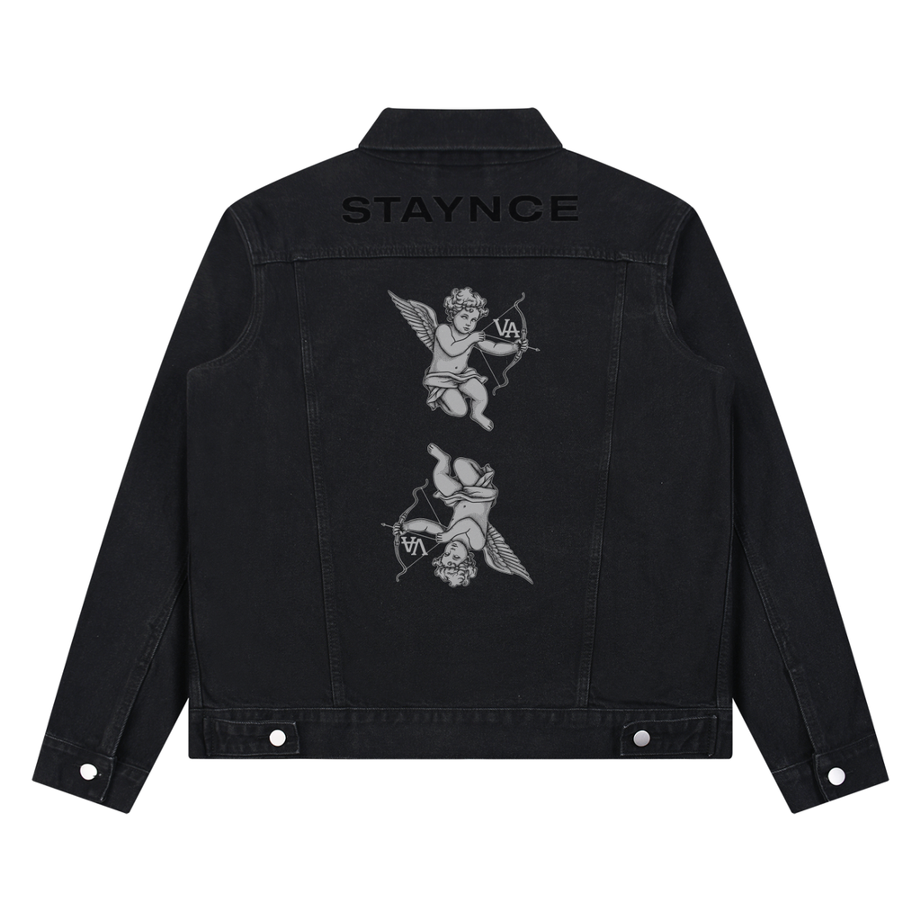 Unisex Vintage Wash Denim Jacket