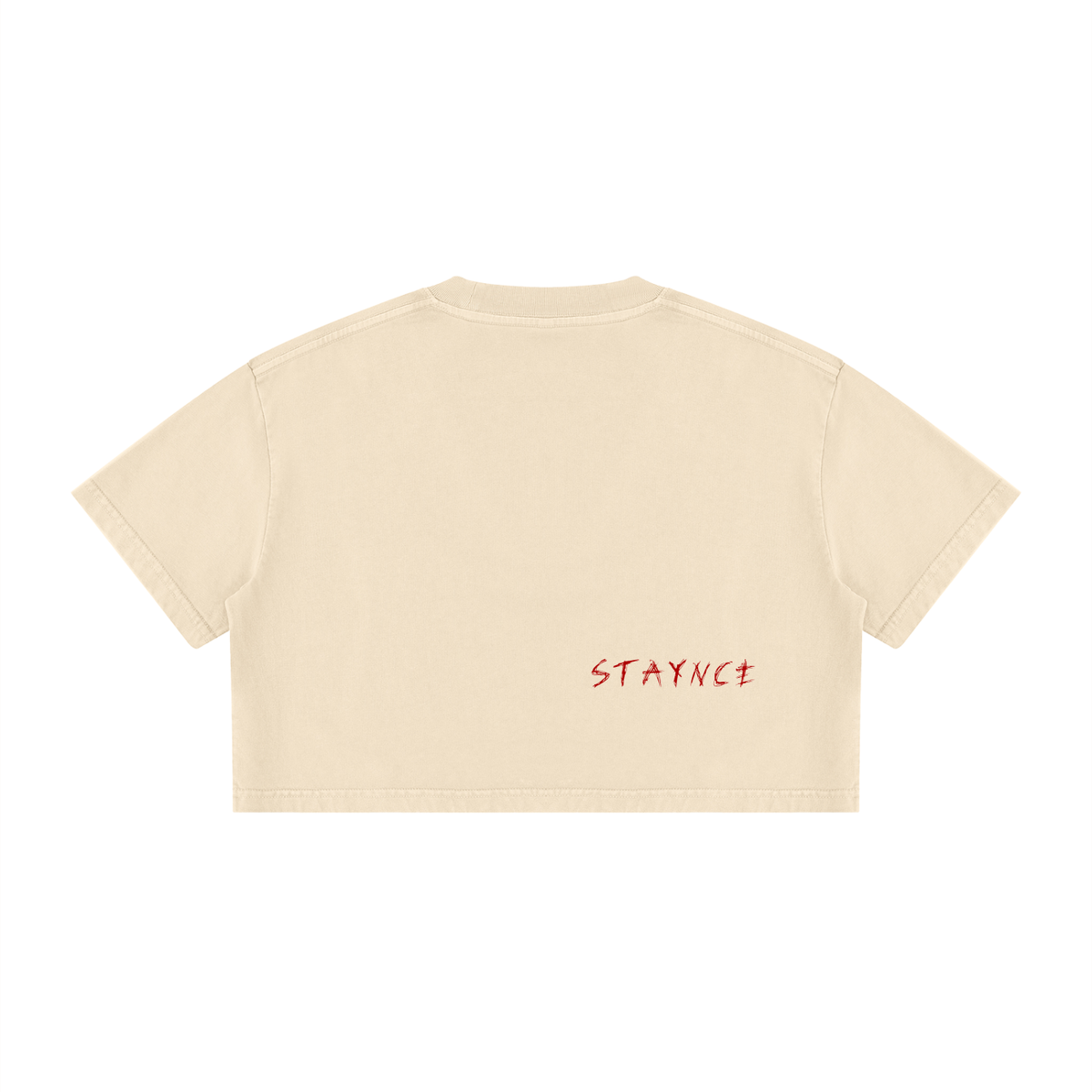 Women's Mineral Wash Cotton Crop T-Shirt  "Cropped and Hot!"