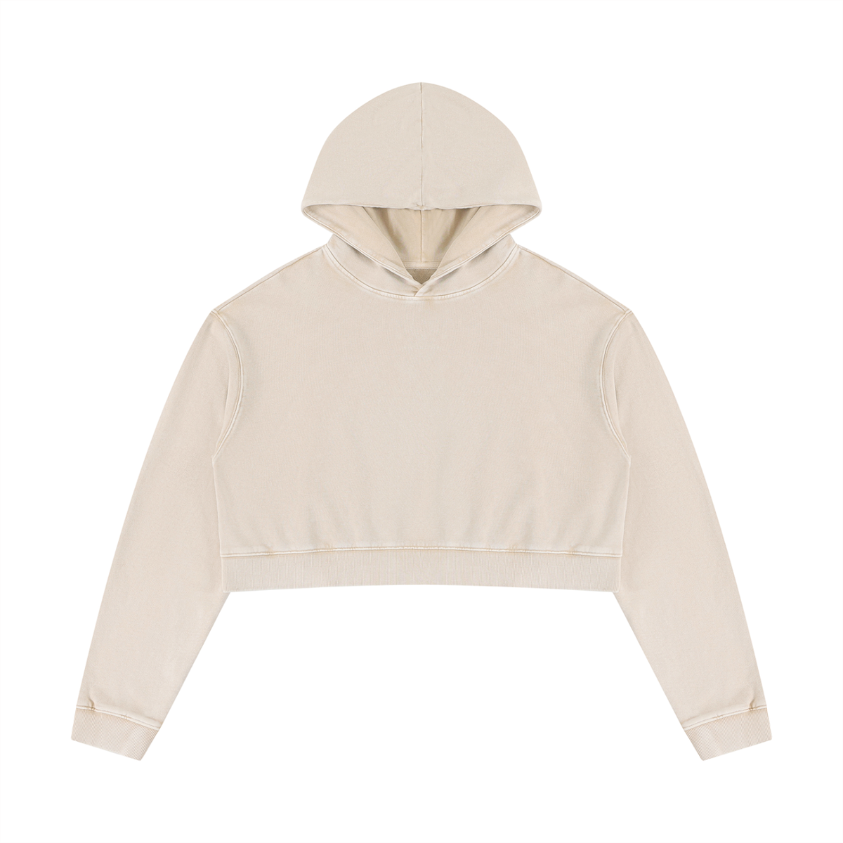 Women’s Mineral Washed Crop Hoodie "Plan Jane? No logo
