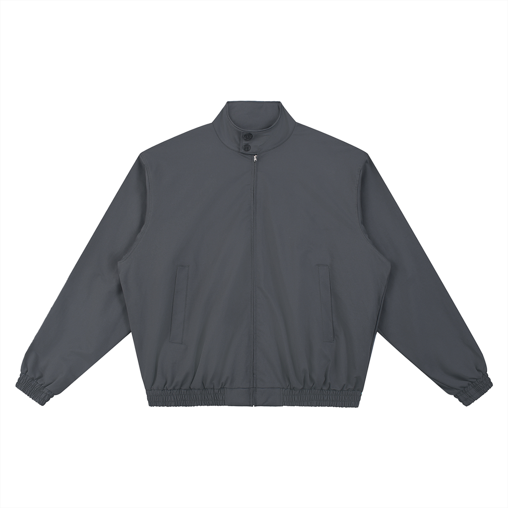 Stand Collar Bomber Jacket "Members Only"