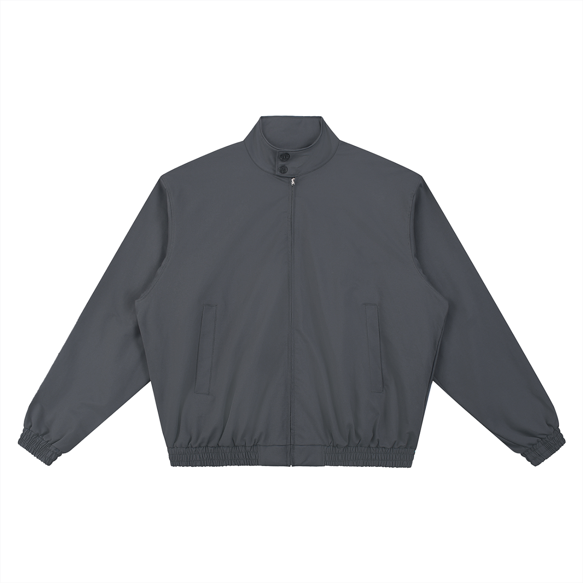 Stand Collar Bomber Jacket "Members Only"