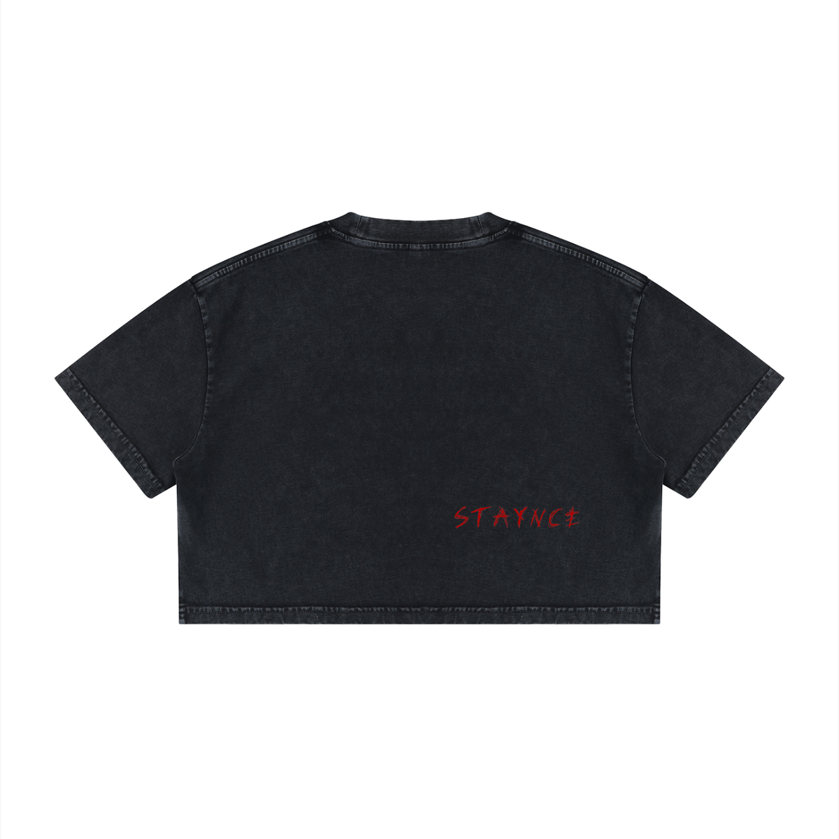 Women's Mineral Wash Cotton Crop T-Shirt  "Cropped and Hot!"