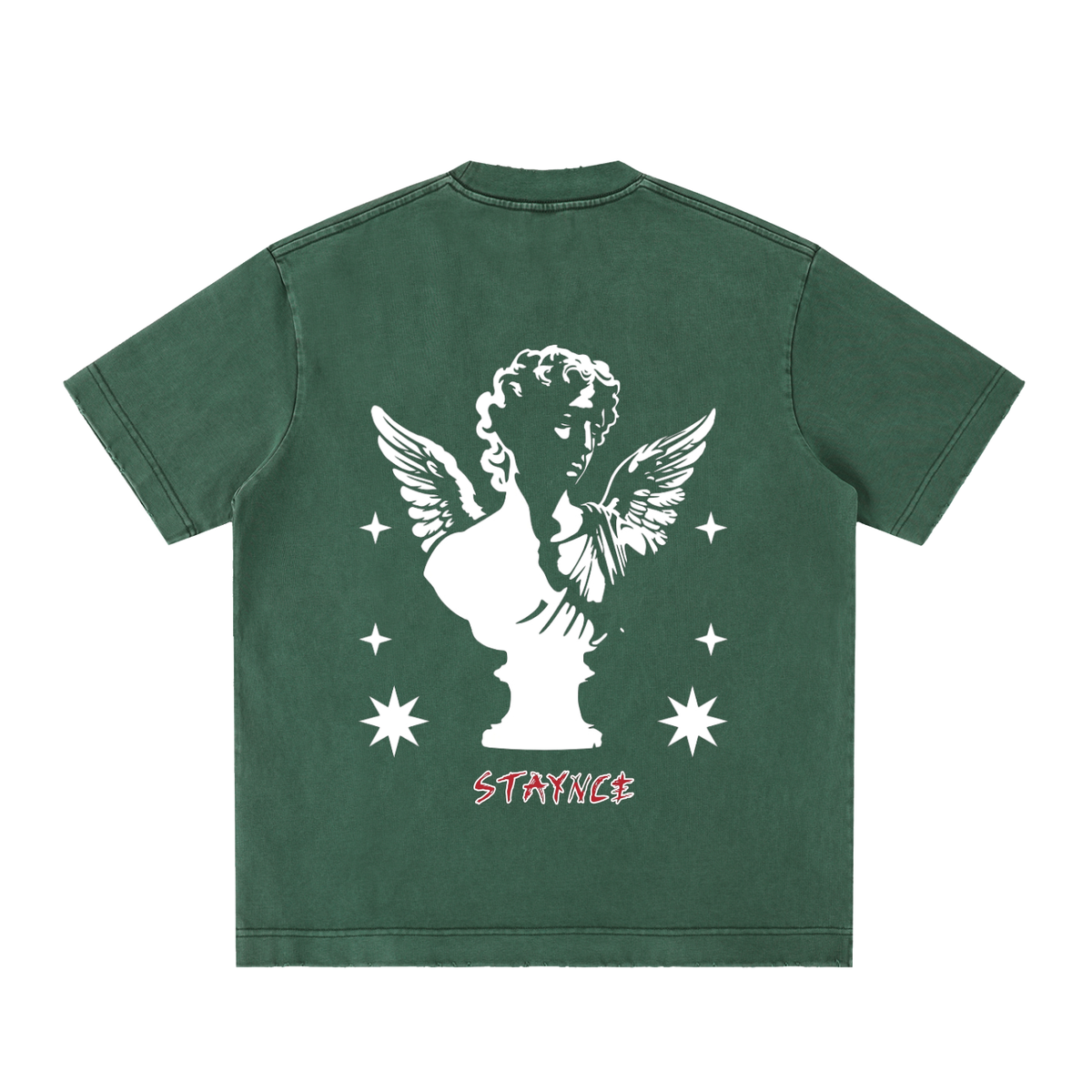Heavyweight Vintage Washed Frayed T-Shirt